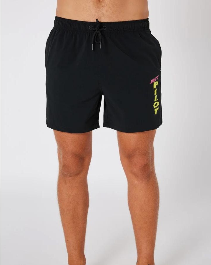 Jetpilot Raver Beach Mens Boardshort - Black